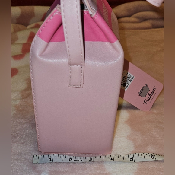 Pusheen Pink Fruit Juice Carton Crossbody New w/Tags Approx 9"×4" - Picture 7 of 11